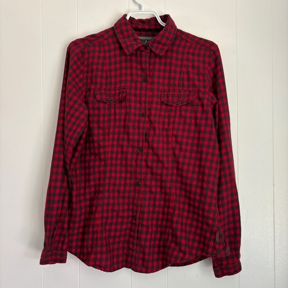 Woolrich ladies buffalo check long sleeve shirt size M - Picture 1 of 15